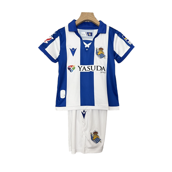 Real Sociedad Home 24/25 Miniconjunto para ninos