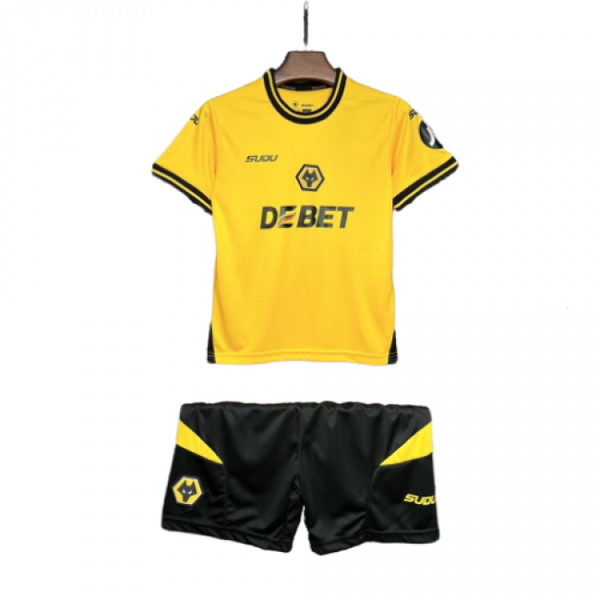 Wolverhampton Home 24/25 Miniconjunto para ninos Infantil